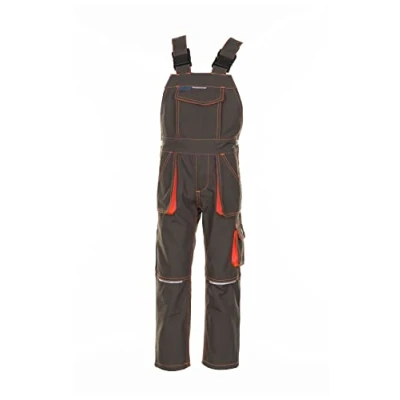 Image of Planam 6122086 Size 86/92 &quot;Junior&quot; Dungarees Olive/Orange