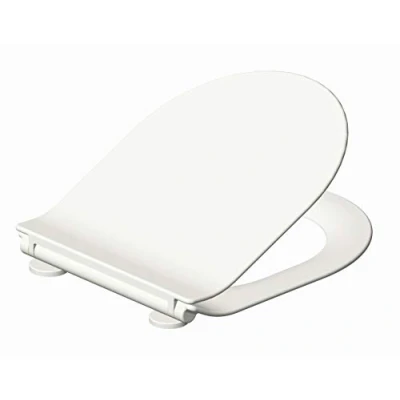 Image of Grünblatt Premium Duroplast TOILET SEAT, Soft Close, Removable for Cleaning, White, Suitable Duravit Starck 3, 2, Darling NEW, Happy D
