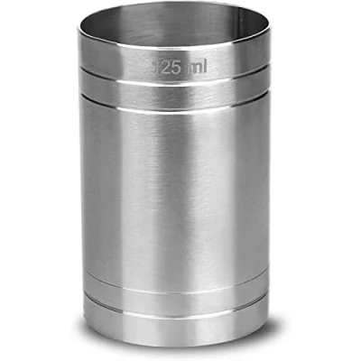 Image of Stainless Steel Copper Thimble Bar Pub Club Spirit Measure CE Marked Chabrias Ltd (175ml, Steel)