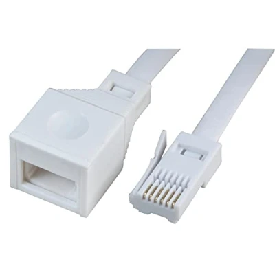 Image of Pro Signal PSG04186 6 Way BT Plug to Socket, Telephone Extension Lead, 15m