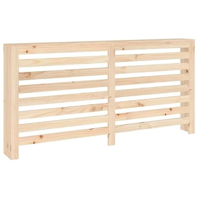 Image of vidaXL Solid Pine Wood Radiator Cover Modern Design Heater Cover, Rustic Brown with Additional Shelf Space, 169x19x84 cm
