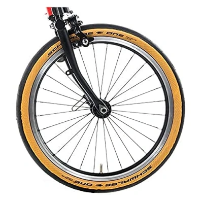 Image of 2 x BROMPTON CHPT3 2.0 3.0 Specific Foldable Tan Wall Tyre 35 349 (price per pair)