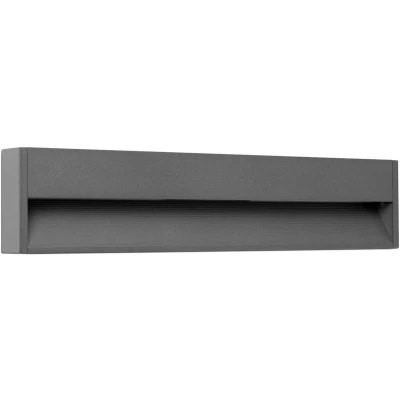 Image of Grada Outdoor Surface Mounted LED Wall Lamp Dark Grey 12W 3000K IP54