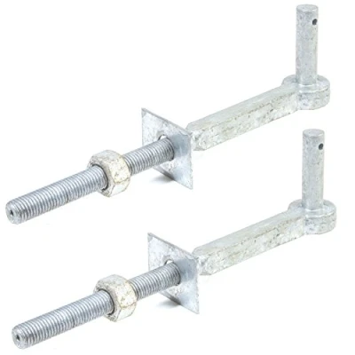 Image of 2X 12&quot; Heavy Duty Hook to Bolt Field Gate Pin for 4 10&quot; Posts