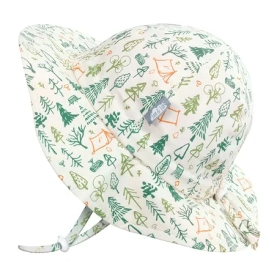 Image of JAN &amp; JUL Boys&#039; Cotton Sun Hat, Packable Beach Hat with UV Protection for Kids (XL: 5 12 Years, Camp Grove)