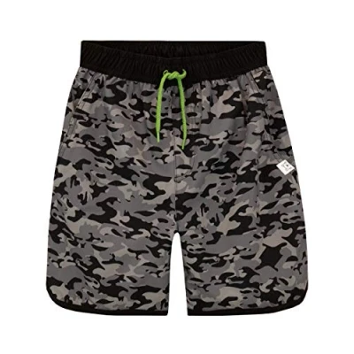 Image of Harry Bear Boys Camouflage Swim Shorts Black Age 6 to 7 Years