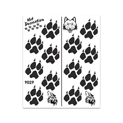 Image of Quattroerre Sticker Wolf Footprints, 20 x 24 cm