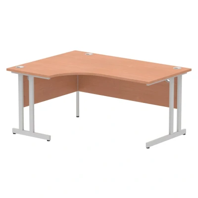Image of Impulse Cable Managed 1600 Left Hand Crescent Desk Beech Ref