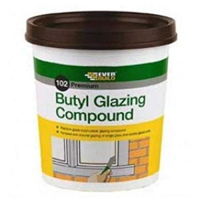 Image of Everbuild 102 Premium Butyl Glazing Compound Internal and External Use Grade Brown 2kg