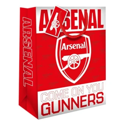 Image of ARSENAL FC GIFT BAG FOOTBALL MEDIUM BIRTHDAY
