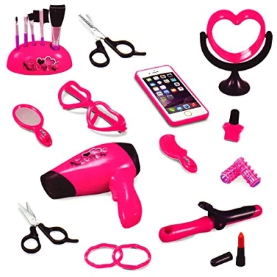Image of Kids Beauty Makeup Set Fun Fashion Activity for Girls, Cosmetic, Battery Operated Hours Of Fun, Pretend Play Kit, Role Girls Toys Gift Birthday Christmas