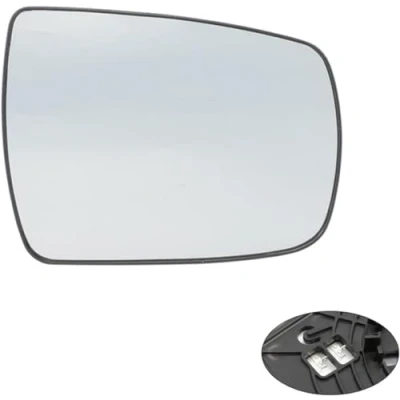 Image of Wing Mirror Glass For Kia Sorento Xm 2009 2014,Passenger Drivers Side With Backing Plate,Heated,Chrome Lens,right
