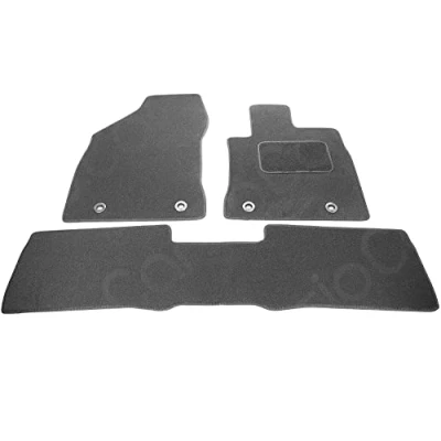 Image of Carsio Carpet Car Mats For Lexus CT200H 2010+ Onwards 3 Piece Set Tailored Fit Floor Mat Complete Accessory Black Custom Fitted All Weather, Anti Slip Backing &amp; Trim