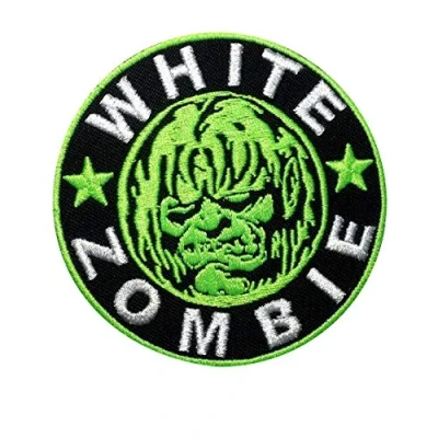 Image of White Zombie Patch iron on T Shirt Embroidered Jacket Denim Jean Decorate Custom Handmade Gift Craft Enjoy, Heavy Metal
