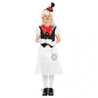 Image of Fun Shack White Rabbit Costume Girls Book Character Fancy Dress Halloween Kids World Day Costumes for Medium