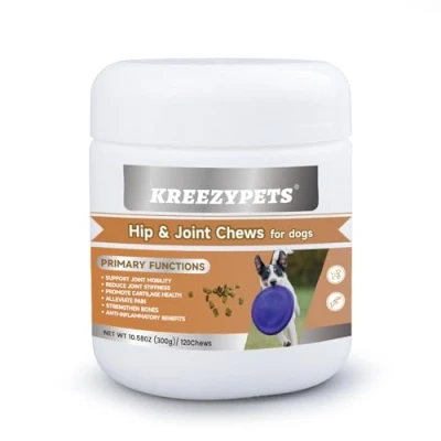 Image of KreezyPets Hip &amp;Joint Supplement for Dogs Soft Chews with MSM Glucosamine Chondroitin Dog Joint