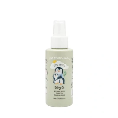 Image of Kids Stuff Baby Oil 100ml 100% Natural Organic Lavender Suitable for Newborn Skin Dermatologically &amp; Paediatrician Approved Kind to Sensitive Vegan Cruelty Free