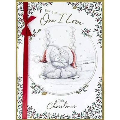 Image of Me To You Bear One I Love Large Boxed Christmas Card