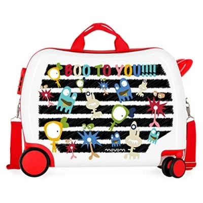 Image of Ride on suitcase 2 multi direction spinner wheels Movom Boo to You