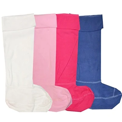 Image of 3 PAIRS LADIES/GIRLS FLEECE WELLIE SOCK LINERS 4 7 SIZE