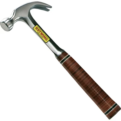 Image of Estwing E20C Curved Claw Hammer Leather Grip,Blue Finish,560g (20oz)