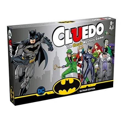Image of Winning Moves Batman Cluedo Mystery Board Game, Discover who Kidnapped Commissioner Gordon, Was it Harley Quinn, Poison ivy, The Joker or Cat Woman, gift and toy for boys girls aged 8 plus