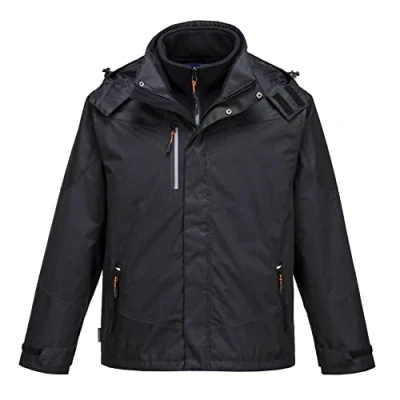 Image of Portwest Radial 3 in 1 Jacket Black 4XL