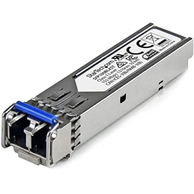 Image of StarTech.com MSA Uncoded Compatible SFP Module 100BASE LX 100MbE Single Mode Fiber (SMF) Optic Transceiver 100Mb Ethernet LC 10km 1310nm DDM (SFP100BLXST)
