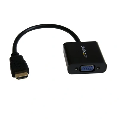 Image of StarTech.com 1080p 60Hz HDMI to VGA High Speed Display Adapter Active (Male Female) Video Converter for Laptop/PC/Monitor (HD2VGAE2), Black