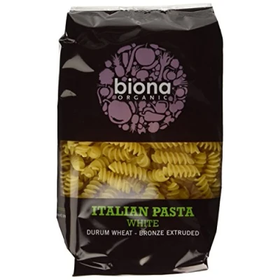 Image of Biona Organic White Fusilli, Durum Wheat Pasta 500g (Pack of 12)