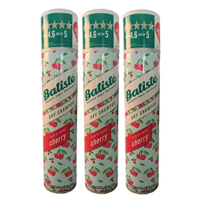 Image of 3 x Batiste Dry Shampoo Cherry The Perfect Quick Solution for Beautiful Hair 200 ml