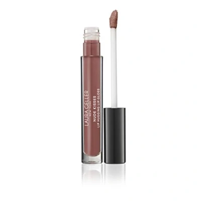 Image of LAURA GELLER NEW YORK Nude Kisses Lip Hugging Gloss Non Sticky Finish, Ultra Creamy, High Shine Moisturizer with Vitamin E and Shea Butter, Jetsetter, 2.9 ml
