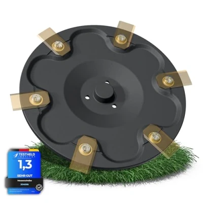 Image of 3DHerb 6 Blade Discs Compatible with Segway Navimow Robotic Lawnmower i105E, i108E &amp; i110n Premium Mower Disc Made of Fibreglass Reinforced Plastic for Blades (for I Series without Blades)