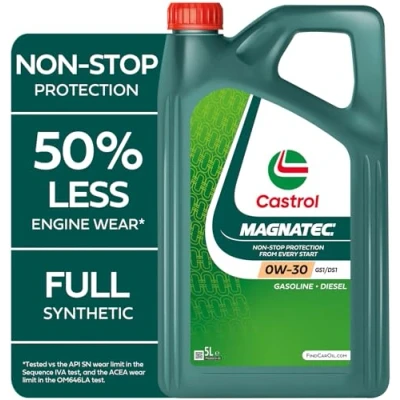 Image of Castrol MAGNATEC 0W 30 GS1/DS1 Engine Oil 5L, Green