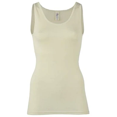 Image of Women&#039;s tank top, wool/silk, sizes XS/S XXL, 3 colours Beige UK 16