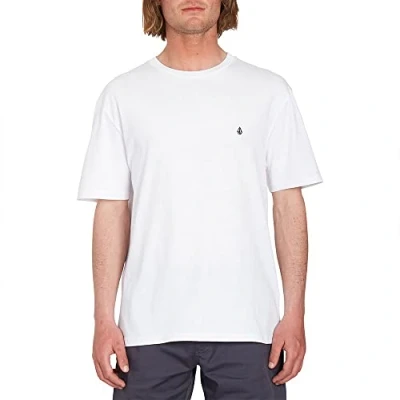 Image of Volcom Stone Blanks Basic Tshirt, Men&#039;s, Size: Small, White