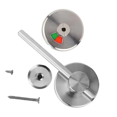 Image of Latch Indicating Lock, Privacy Indicator Door Lock Vacant Engaged for Bathroom WC Public Restroom Toilet Partition