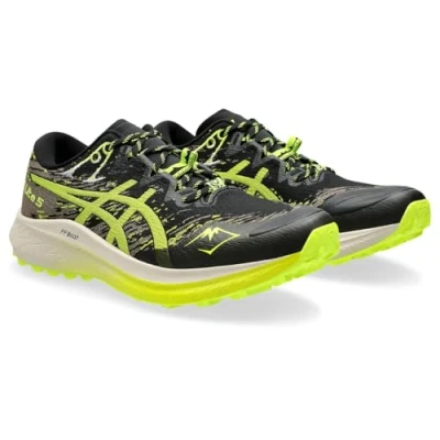 Image of Asics FUJI LITE 5 Trail running shoes, Men&#039;s, Size: 6.5, Black/safety yellow Textile/synthetics