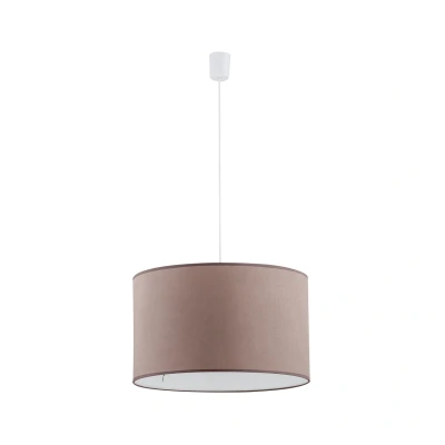 Image of Rondo 30cm Cylindrical Pendant Ceiling Light Cappuccino 1xE27
