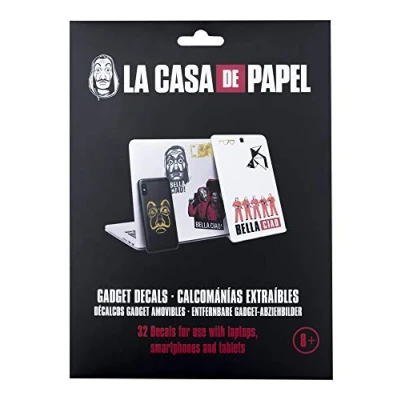 Image of Grupo Erik Money Heist Gadget Decals Waterproof &amp; Removable Stickers Laptop Cute for Children Adults