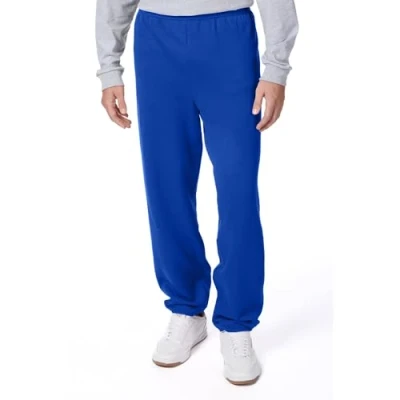 Image of Hanes Men&#039;s EcoSmart Non Pocket Sweatpant, Deep Royal, Large