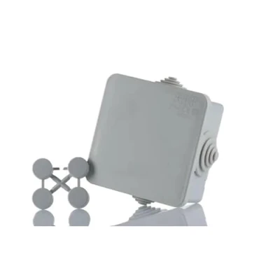 Image of ABB IP44 Junction Box Water Resistant Electric Cable Connector Unit T Hafobox Shockproof Adaptable Indoor/Outdoor 65 x 32mm