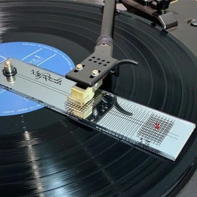 Image of ChicBosomn Cartridge Alignment Protractor, Turntable Stylus Protractor Adjustment Tool