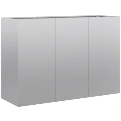 Image of vidaXL Planter 120x40x80 cm Galvanised Steel