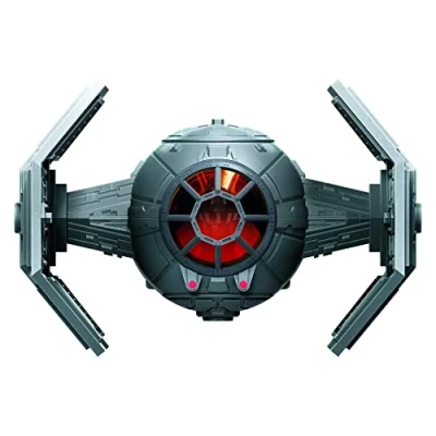 Image of Star Wars Mission Fleet Stellar Class Darth Vader TIE Advanced 2.5 Inch Scale Figure and Vehicle, Toys for Kids Ages 4 Up