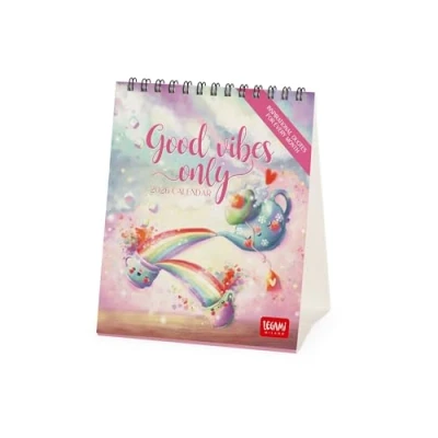 Image of Good Vibes Only Easel Desk Calendar 2026