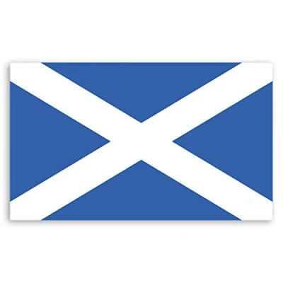 Image of 2 x 10cm Scotland Flag Vinyl Stickers Scottish Saltire Laptop Sticker #34265 (10cm Wide)