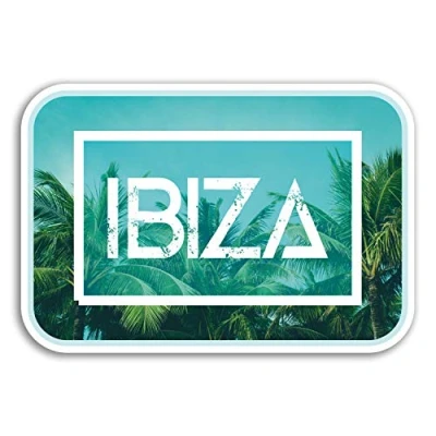 Image of 2 x 10cm Ibiza Vinyl Stickers Spain Travel Sticker Laptop Luggage #18707 (10cm Wide)