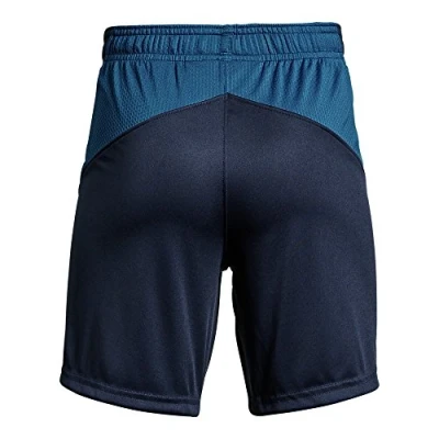 Image of UNDKU#Under Armour Kids Y Challenger II Knit Short Midnight Navy/ Moroccan Blue/ Graphite (412), YXL