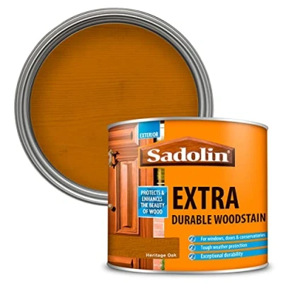 Image of Sadolin Extra Durable Woodstain Heritage Oak 0.5 L